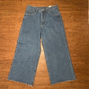 Classic Blue Wide-Leg Jeans